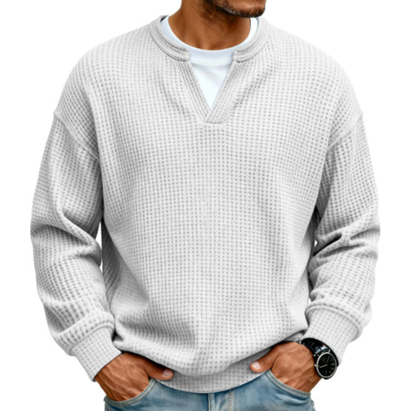 🔥ÚLTIMO DÍA DE OFERTA ¡SOLO 43,99 €!✨ Comodidad atemporal | Jersey para hombre con textura de gofre y efecto de capas  🔥ÚLTIMO DÍA DE OFERTA ¡SOLO 13,99 €!✨ Comodidad atemporal | Camiseta de manga larga para hombre con textura de gofre y efecto de capas