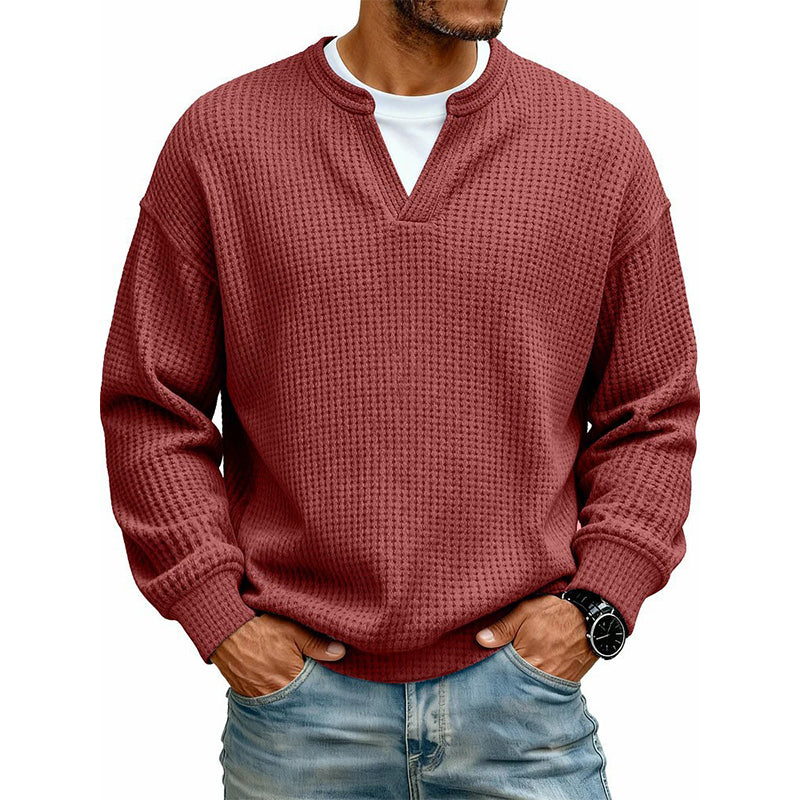 🔥ÚLTIMO DÍA DE OFERTA ¡SOLO 43,99 €!✨ Comodidad atemporal | Jersey para hombre con textura de gofre y efecto de capas  🔥ÚLTIMO DÍA DE OFERTA ¡SOLO 13,99 €!✨ Comodidad atemporal | Camiseta de manga larga para hombre con textura de gofre y efecto de capas