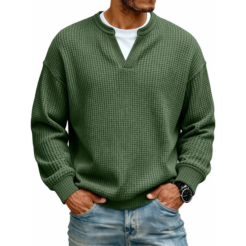 🔥ÚLTIMO DÍA DE OFERTA ¡SOLO 43,99 €!✨ Comodidad atemporal | Jersey para hombre con textura de gofre y efecto de capas  🔥ÚLTIMO DÍA DE OFERTA ¡SOLO 13,99 €!✨ Comodidad atemporal | Camiseta de manga larga para hombre con textura de gofre y efecto de capas