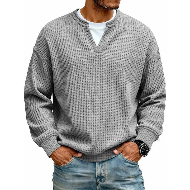 🔥ÚLTIMO DÍA DE OFERTA ¡SOLO 43,99 €!✨ Comodidad atemporal | Jersey para hombre con textura de gofre y efecto de capas  🔥ÚLTIMO DÍA DE OFERTA ¡SOLO 13,99 €!✨ Comodidad atemporal | Camiseta de manga larga para hombre con textura de gofre y efecto de capas